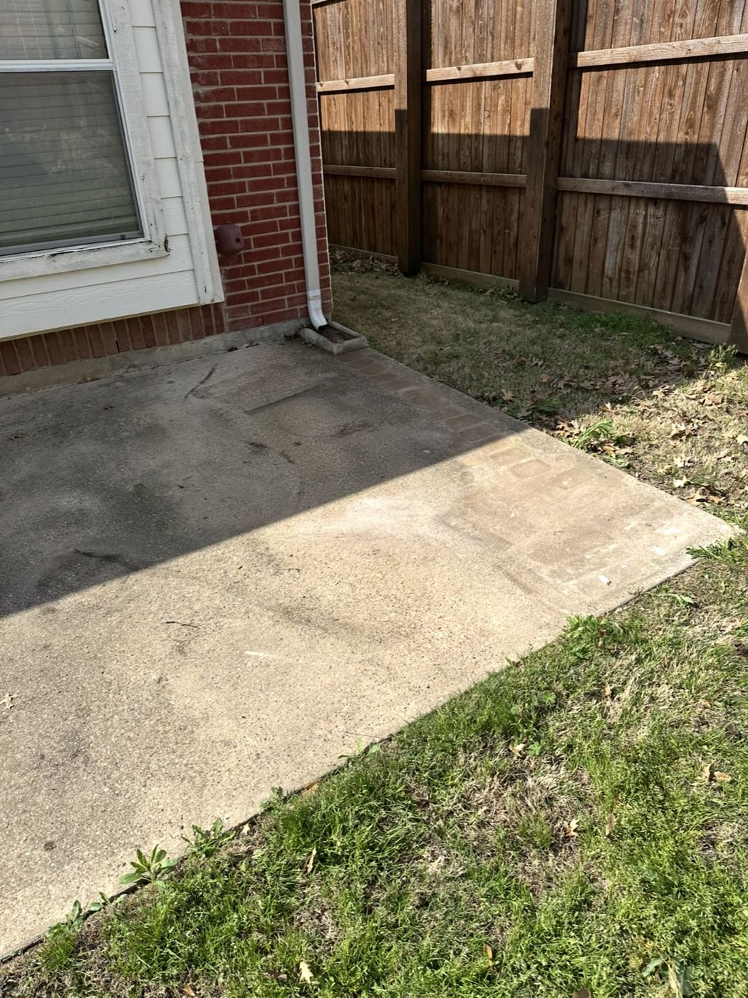 After: Patio cleanup in Denton